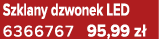 Szklany dzwonek LED 6366767 95,99 z 