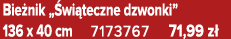 Bie nik „ wi teczne dzwonki” 136 x 40 cm 7173767 71,99 z 