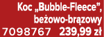 Koc „Bubble Fleece”, be owo br zowy 7098767 239,99 z 