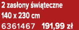 2 zas ony wi teczne 140 x 230 cm 6361467 191,99 z 