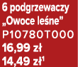 6 podgrzewaczy „Owoce le ne” P10780T000 16,99 z 14,49 z 1