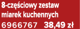 8 cz ciowy zestaw miarek kuchennych 6966767 38,49 z 