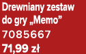 Drewniany zestaw do gry „Memo” 7085667 71,99 z 