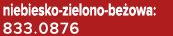 niebiesko zielono be owa: 833.0876
