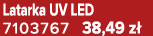 Latarka UV LED 7103767 38,49 z 