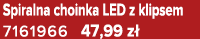 Spiralna choinka LED z klipsem 7161966 47,99 z 