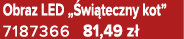 Obraz LED „ wi teczny kot” 7187366 81,49 z 