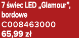 7 wiec LED „Glamour”, bordowe C008463000 65,99 z 