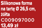 Silikonowa forma na tart   26,5 cm,    ta C009097000 13,49 z 