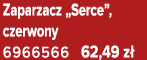 Zaparzacz „Serce”, czerwony 6966566 62,49 z 