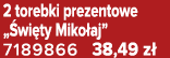 2 torebki prezentowe „ wi ty Miko aj” 7189866 38,49 z 
