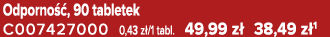 Odporno , 90 tabletek C007427000 0,43 z /1 tabl. 49,99 z  38,49 z 1
