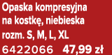 Opaska kompresyjna na kostk , niebieska rozm. S, M, L, XL 6422066 47,99 z 