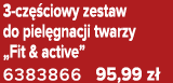 3 cz ciowy zestaw do piel gnacji twarzy „Fit & active” 6383866 95,99 z 