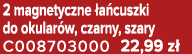 2 magnetyczne a cuszki do okular w, czarny, szary C008703000 22,99 z 