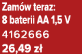 Zam w teraz: 8 baterii AA 1,5 V 4162666 26,49 z 
