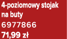 4 poziomowy stojak na buty 6977866 71,99 z 