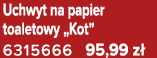 Uchwyt na papier toaletowy „Kot” 6315666 95,99 z 