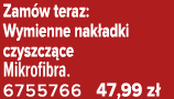 Zam w teraz: Wymienne nak adki czyszcz ce Mikrofibra. 6755766 47,99 z 