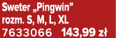 Sweter „Pingwin” rozm. S, M, L, XL 7633066 143,99 z 