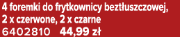 4 foremki do frytkownicy bezt uszczowej, 2 x czerwone, 2 x czarne 6402810 44,99 z 
