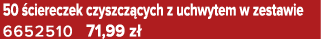 50 ciereczek czyszcz cych z uchwytem w zestawie 6652510 71,99 z 