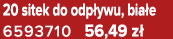 20 sitek do odp ywu, bia e 6593710 56,49 z 