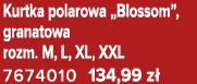 Kurtka polarowa „Blossom”, granatowa rozm. M, L, XL, XXL 7674010 134,99 z 