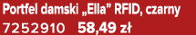 Portfel damski „Ella” RFID, czarny 7252910 58,49 z 