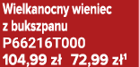 Wielkanocny wieniec z bukszpanu P66216T000 104,99 z 72,99 z 1