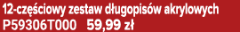 12 cz ciowy zestaw d ugopis w akrylowych P59306T000 59,99 z 