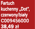 Fartuch kuchenny „Dot”, czerwony/bia y C009456000 38,49 z 