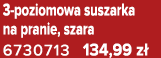 3 poziomowa suszarka na pranie, szara 6730713 134,99 z 