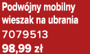 Podw jny mobilny wieszak na ubrania 7079513 98,99 z 