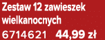 Zestaw 12 zawieszek wielkanocnych 6714621 44,99 z 