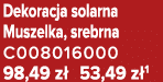 Dekoracja solarna Muszelka, srebrna C008016000 98,49 z 53,49 z 1