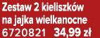Zestaw 2 kieliszk w na jajka wielkanocne 6720821 34,99 z 