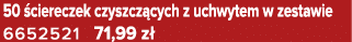 50 ciereczek czyszcz cych z uchwytem w zestawie 6652521 71,99 z 