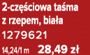 2 cz ciowa ta ma z rzepem, bia a 1279621 14,24/1 m 28,49 z 