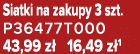 Siatki na zakupy 3 szt. P36477T000 43,99 z 16,49 z 1