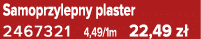 Samoprzylepny plaster 2467321 4,49/1m 22,49 z 