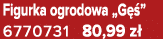 Figurka ogrodowa „G ” 6770731 80,99 z 