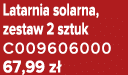 Latarnia solarna, zestaw 2 sztuk C009606000 67,99 z 