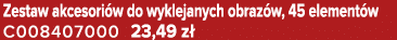 Zestaw akcesori w do wyklejanych obraz w, 45 element w C008407000 23,49 z 