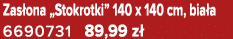 Zas ona „Stokrotki” 140 x 140 cm, bia a 6690731 89,99 z 