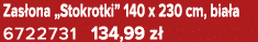 Zas ona „Stokrotki” 140 x 230 cm, bia a 6722731 134,99 z 