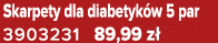 Skarpety dla diabetyk w 5 par 3903231 89,99 z 