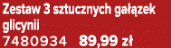 Zestaw 3 sztucznych ga zek glicynii 7480934 89,99 z 