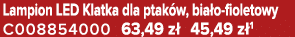 Lampion LED Klatka dla ptak w, bia o fioletowy C008854000 63,49 z 45,49 z 1
