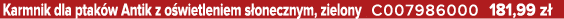 Karmnik dla ptak w Antik z o wietleniem s onecznym, zielony C007986000 181,99 z 